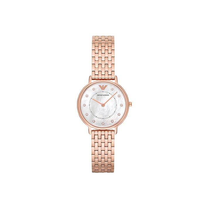 

EMPORIO ARMANI Wrist Watch Quartz Movement Stainless Steel Strap Mother of Pearl Color Watch Dial Women s Watch Casual AR11006 Rose Gold Watch Case