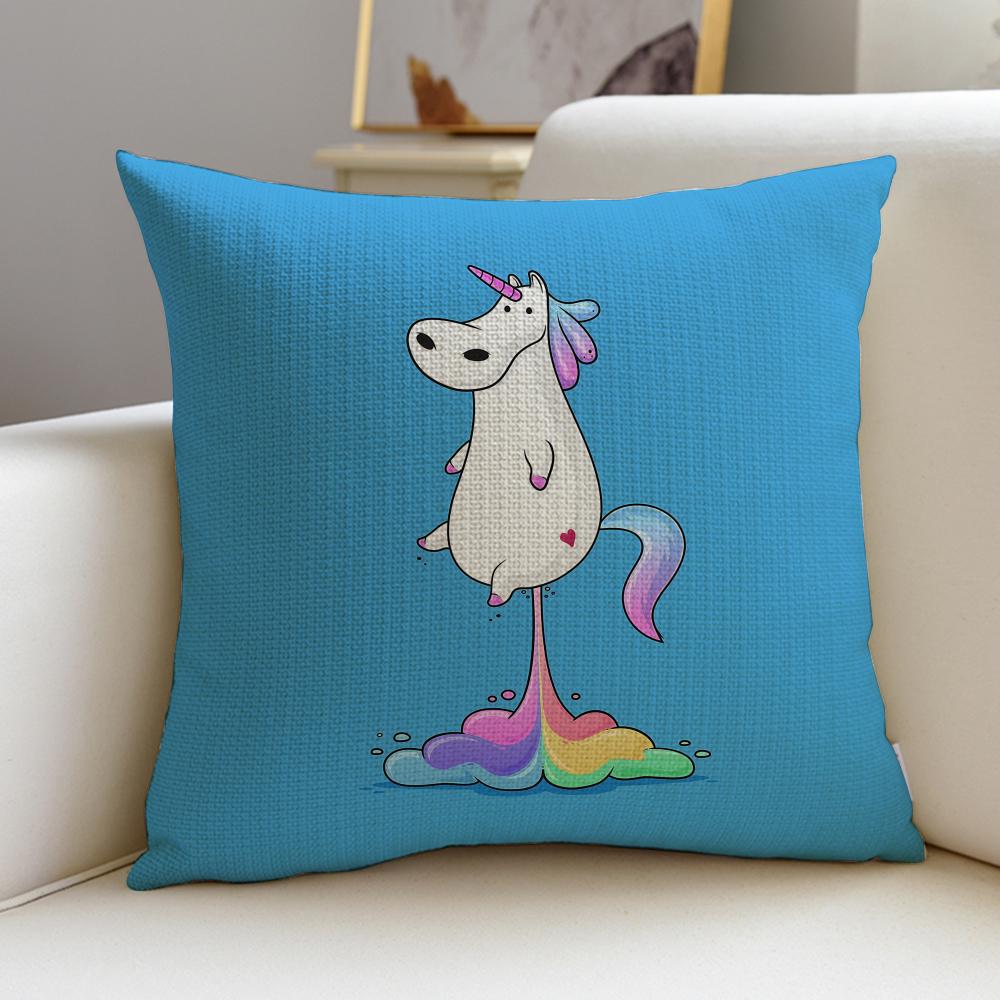 MMagical UnicornS Cushion Cover Pcs Soft Decorative Square Cushion Covers x x Pillowcases for Sofa Couch Home Bedroom