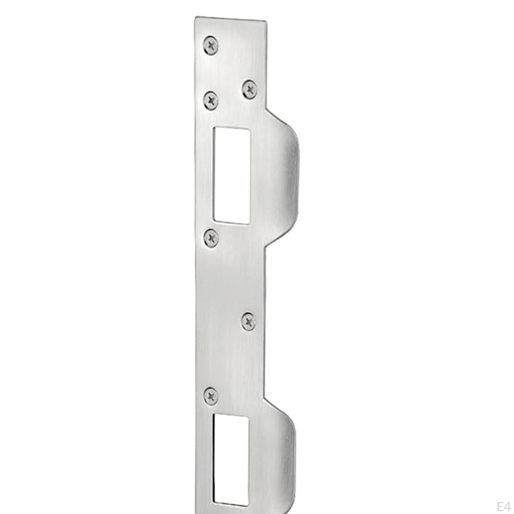 Security Door Strike Plate for 5-1/2" To 6" Hole Center - Simple Installation, Design