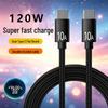 Dual Type-C 120W Fast Charging Cable for Apple & Oppo 10A