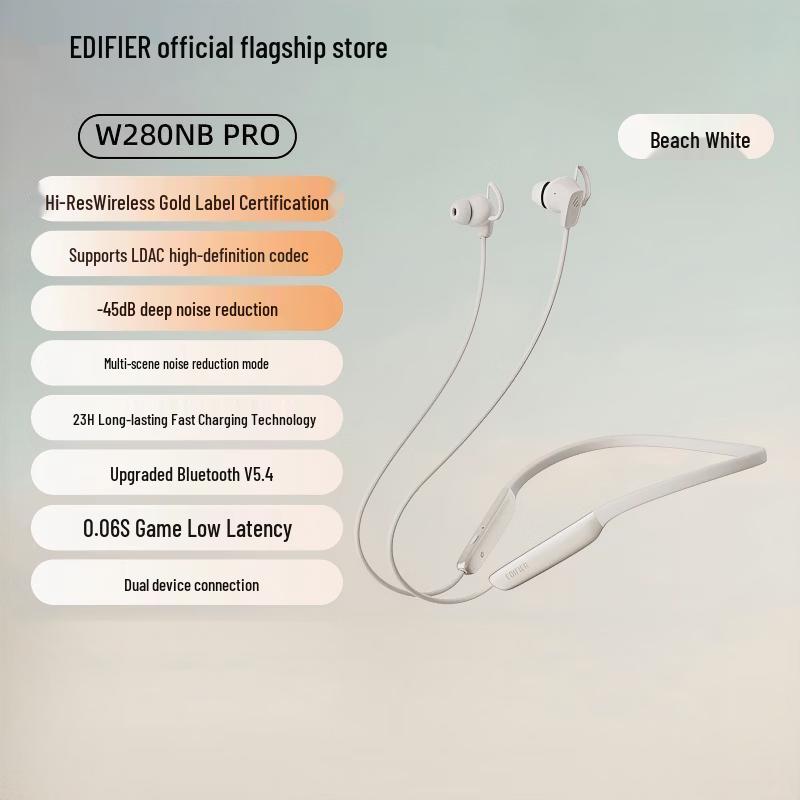 Edifier W280NB Pro Neckband Noise Cancelling Bluetooth Headphones