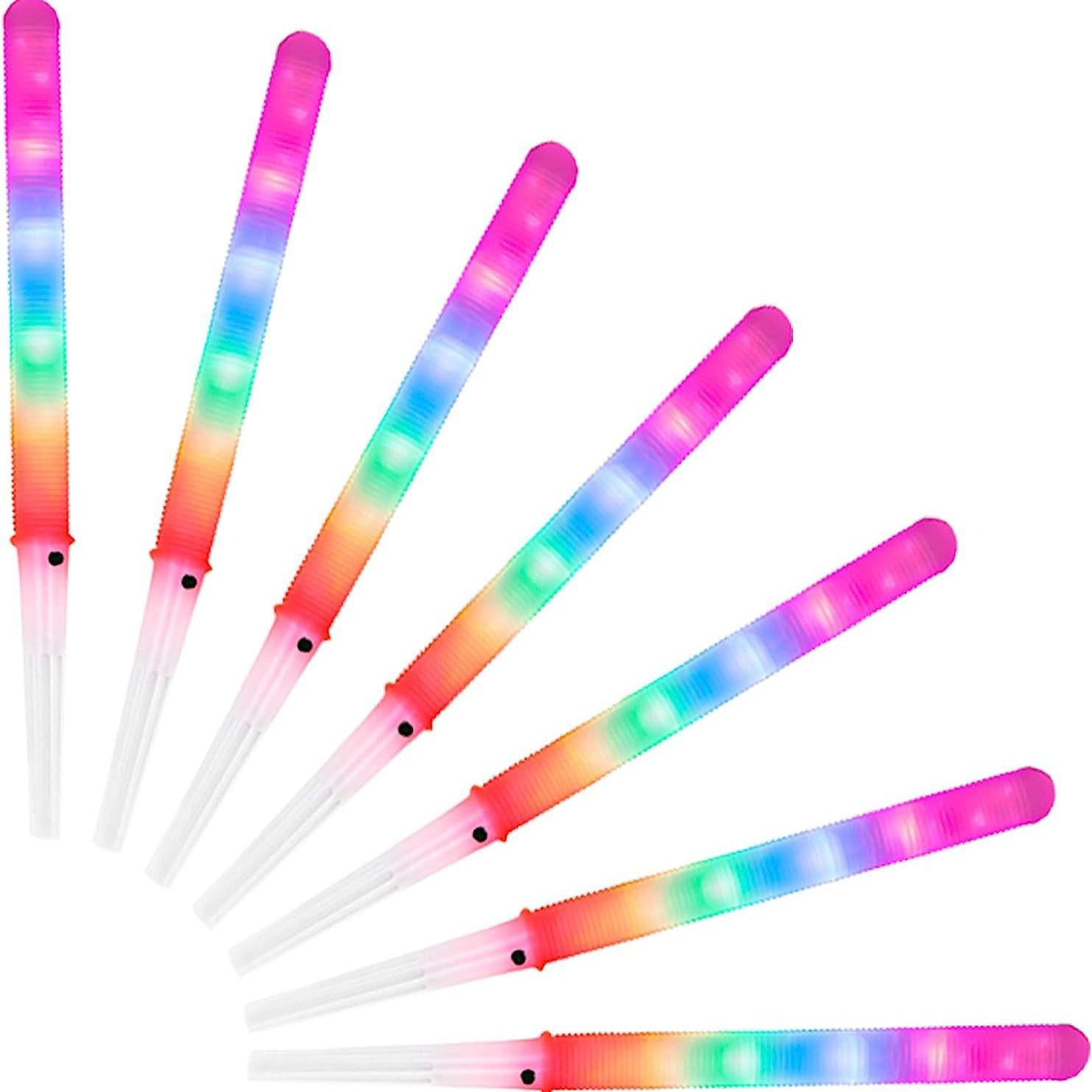 

LED Cotton Candy Glow Stick - Flashing Light-Up Wand Regular