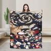 Jujutsu Kaisen Blanket Warm Novelty Plush Throw Blanket For Living Room Picnic Flannel Bedspread Bed Cover