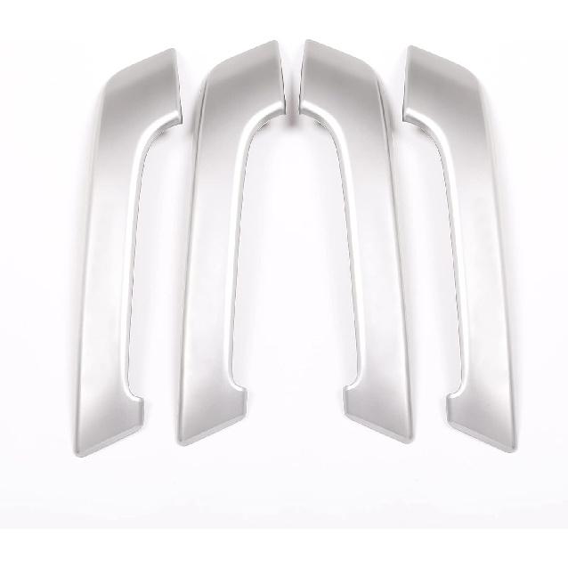 ABS Garniture de poignée de porte intérieure de voiture 4 pièces Compatible pour Toyot@ Land Cruiser Prado FJ150 150 2010 2011 2012 2013 2014 2015 2016 2017 2018 2019 Intérieur de voiture