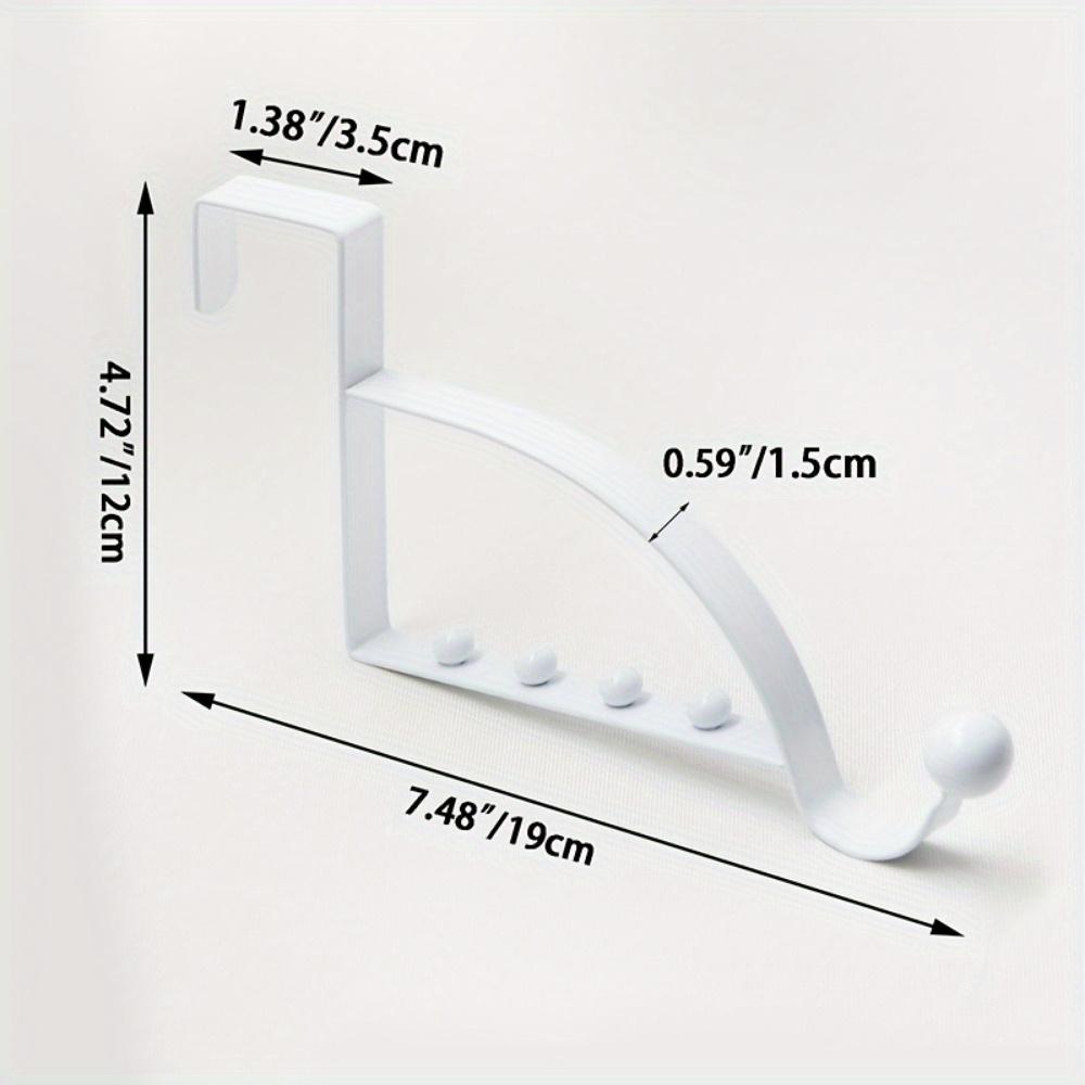 1PC Door Rear Hook Clothes Coat Hat Towel Hanger Door Back Wall Mounted Hooks Cabinet Wardrobe Metal Clothes Hat Home Storage