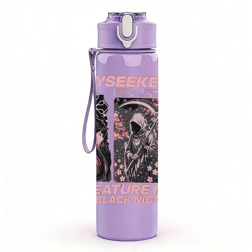 1PC Dayseeker Metal Band Dark Grunge Poster Print 750ml Portable Sports Water Bottle Leakproof Gym Outdoor Travel Drink Cup