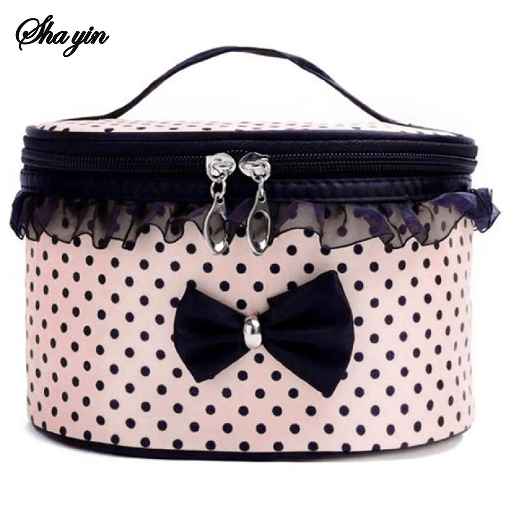 Креативная цилиндрическая сжимаемая сумка для туалетных принадлежностей, водонепроницаемая, настольная, большой емкости, для путешествий, сумка для хранения розовый