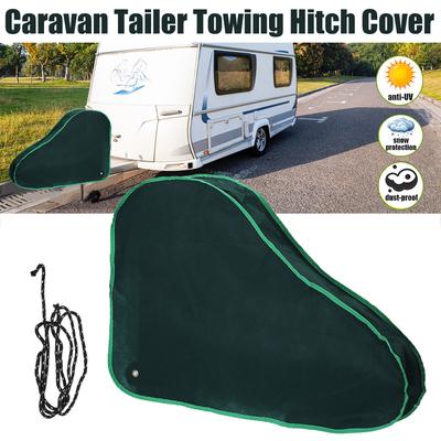 RV Camper Trailer Towing Hitch Cover Waterproof Dust-proof Camper Van Trailer Towing Coupling Lock Cover Protection Universal
