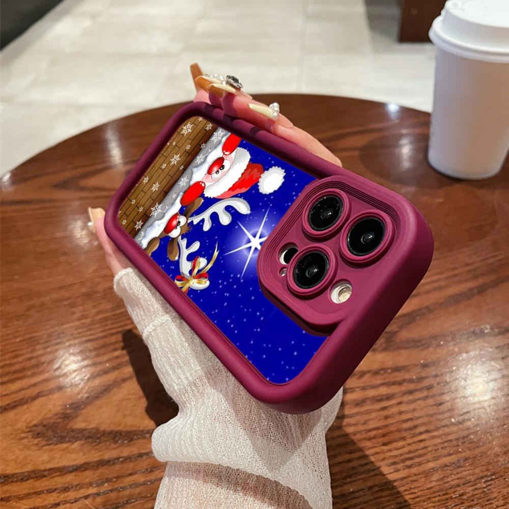 

Чехлы для телефонов Ae111 Merry Christmas design для Samsung M54 A72 M23 Moto G30 Google Pixel 9 OnePlus 11 Tecno Camon 20 Angel Eye Ladder Protective Cover itel P55 5G