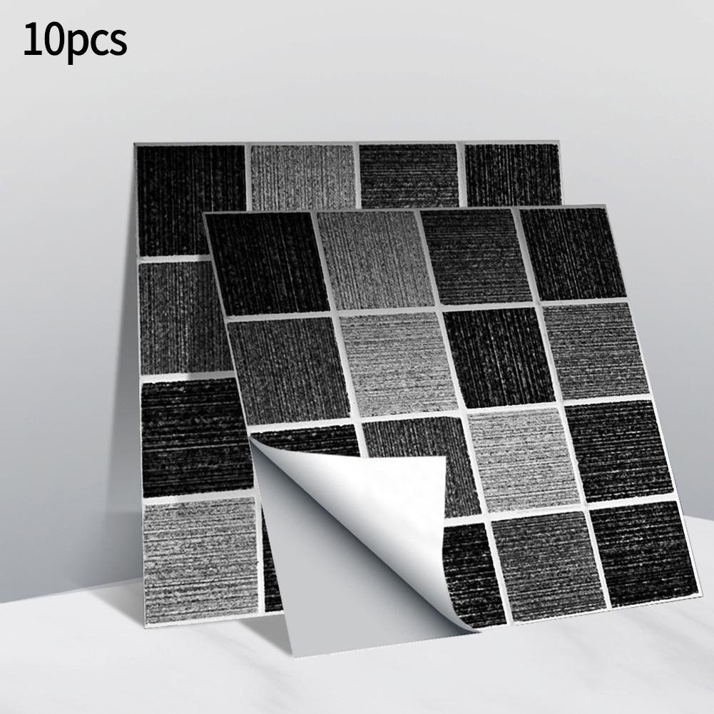 Flexible And Humidity Wall Stickers Oilproof For Kitchen Mosaic Wall Tiles 10pcs