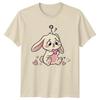 Confused Kawaii Bunny Question Mark Heart TShirt Rabbit Lover Animal Valentines