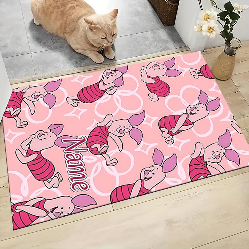 Custom Name Dumbo Circus Adventure Carpet Rug Customizable Soft Washable Anti-Slip Home Living Room Sofa Mats Personalized Rug. 0909427