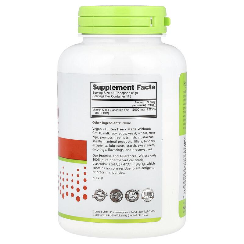 Immunity, Ascorbic Acid, 100% Pure Vitamin C, Crystalline Powder, 8 oz (227 g)