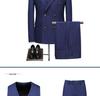 Korean Style Slim Fit Striped Men's Suit Set - Casual Blazer Jacket for Weddings and Professional Wear