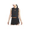 Heritage Badge Logo Design Casual Short Sleeve Round Neck Sports Vest Women Tops Black FQ2274-010