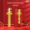 Beijing Metal Bookmark: Great Wall Palace - Chinese Cultural Souvenir & Festival Gift