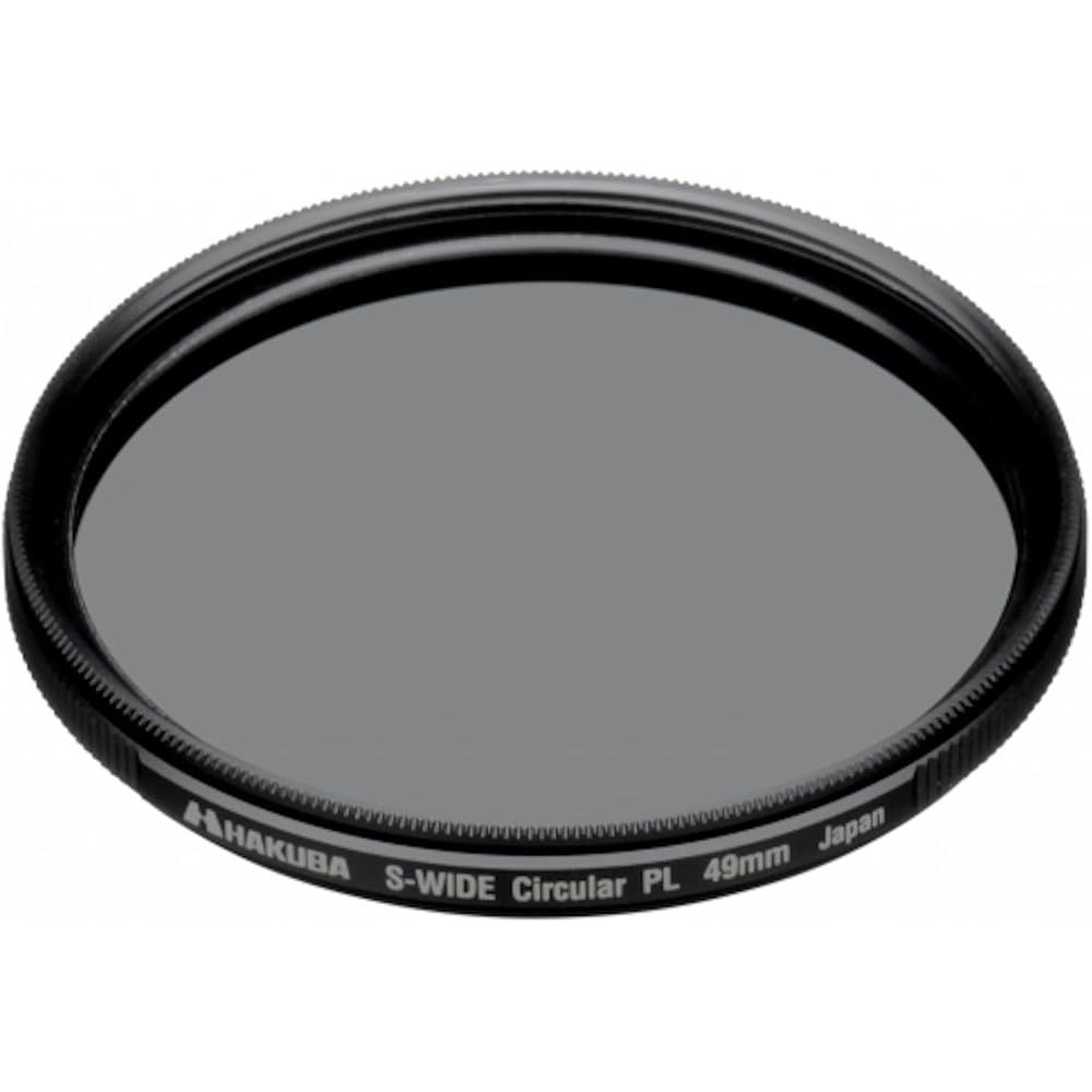 HAKUBA C-PL Filter 49mm S (Screw Type) Wide Circular PL Filter, Polarizing Filter, Color Enhancement, Contrast Enhancement, Reflection Reduction, Slim