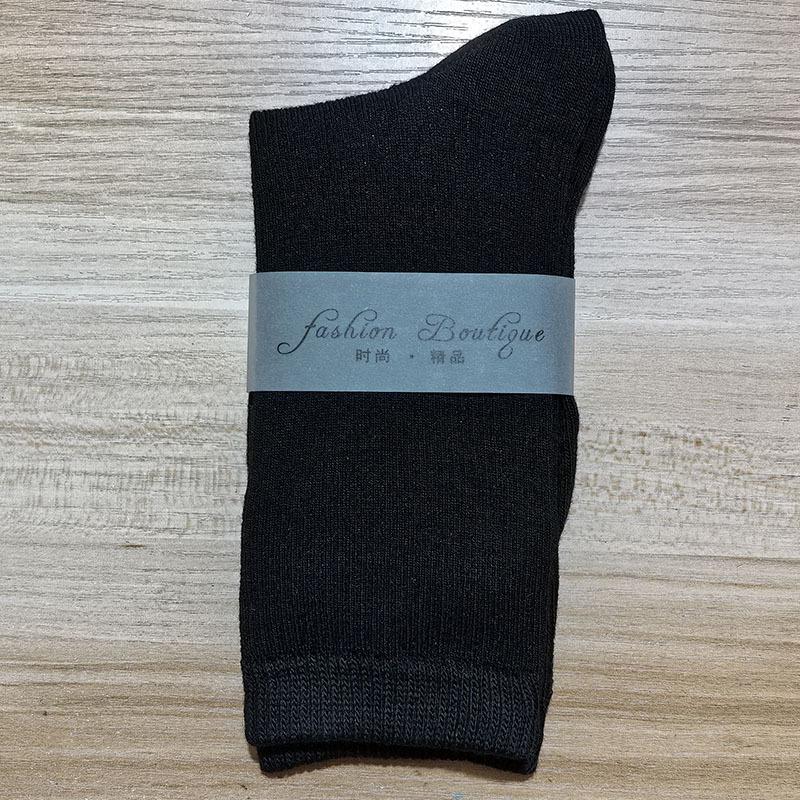 

Женские весенне-осенние новые однотонные носки конфетных цветов из хлопка 1 pair чёрный