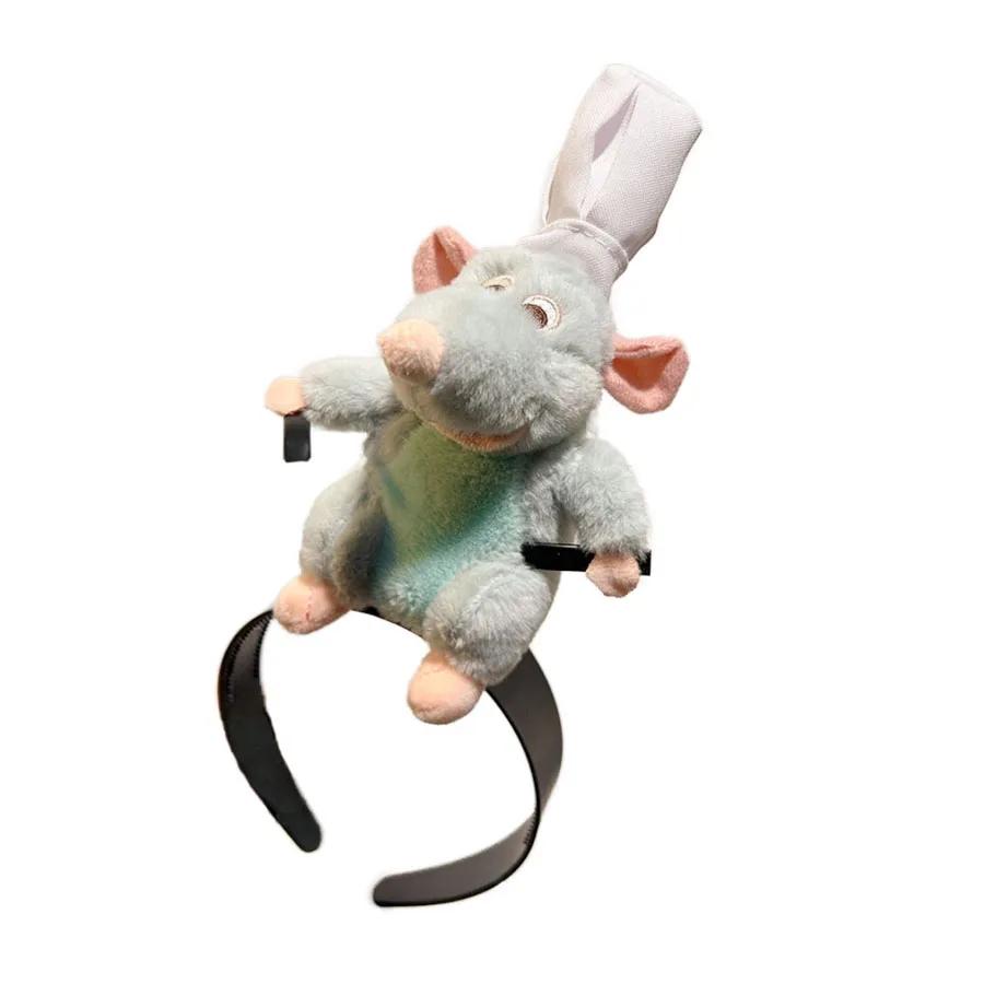 

Рататуй Голова Миші Обруч для Волосся Капібара Смішний Плюшевий Обруч для Волосся Декор на Хелловін Капібара Жіночий Обруч для Волосся Зачіска для Макіяжу Шпилька