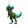 Acrylic Christmas Tree Dinosaur Pendant Decorative Acrylic Christmas Tree Decoration  New Year