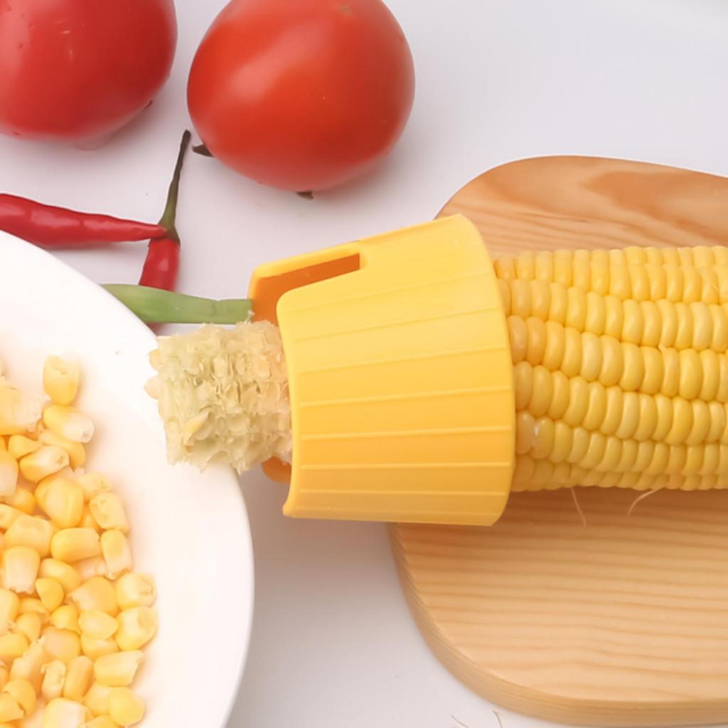 Corn Peeler For Corn On The Cob Ergonomic Handl Manual Rotary Corn Kernel Stripper Corn Shaver For Corn On The Cob Stainless