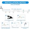 Outdoor Misting System for Cooling, Misters for Outside, Mist hose + a Brass Adapter(3/4"),Umbrella, Canopy, Backyard, White
