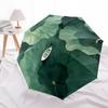 1pc Lotus Leaf Boat Automatic Open/close Folding Compact Umbrella, 8-Rib Sturdy Canopy, Lightweight Portable, Everyday Use, Gift, Outdoor Umbrella, Tr