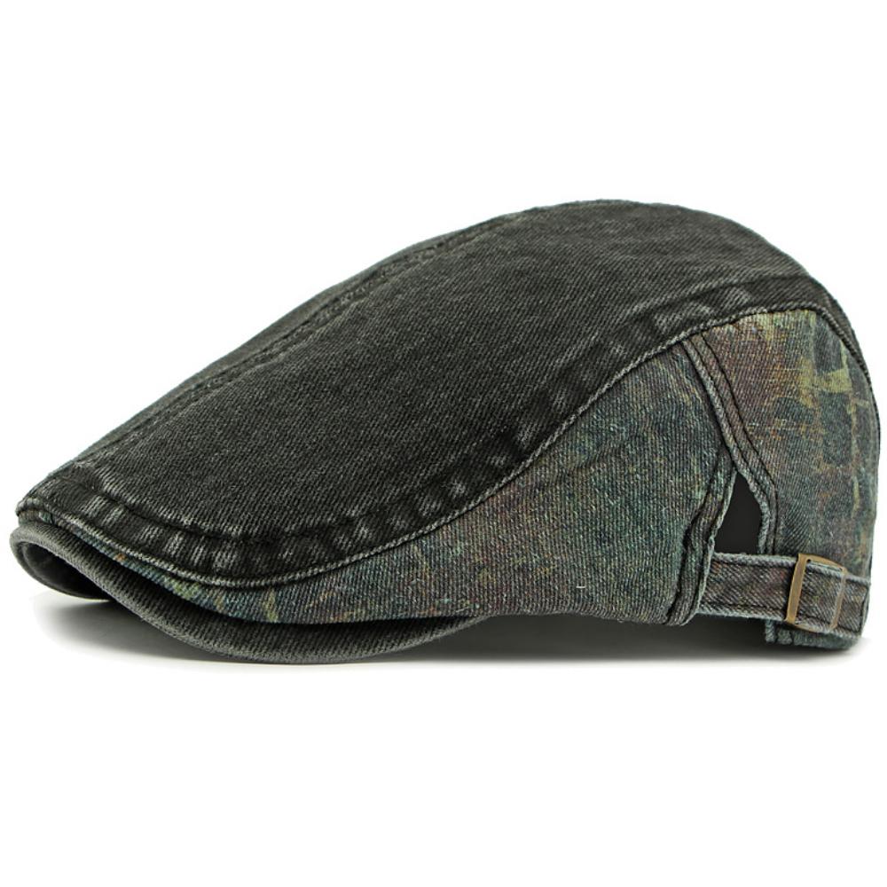 HT4788 Mens Berets Women Spring Summer Autumn Cotton Cap Retro Patchwork Artist Painter Beret Hat Male Female Ivy Flat Beret Cap