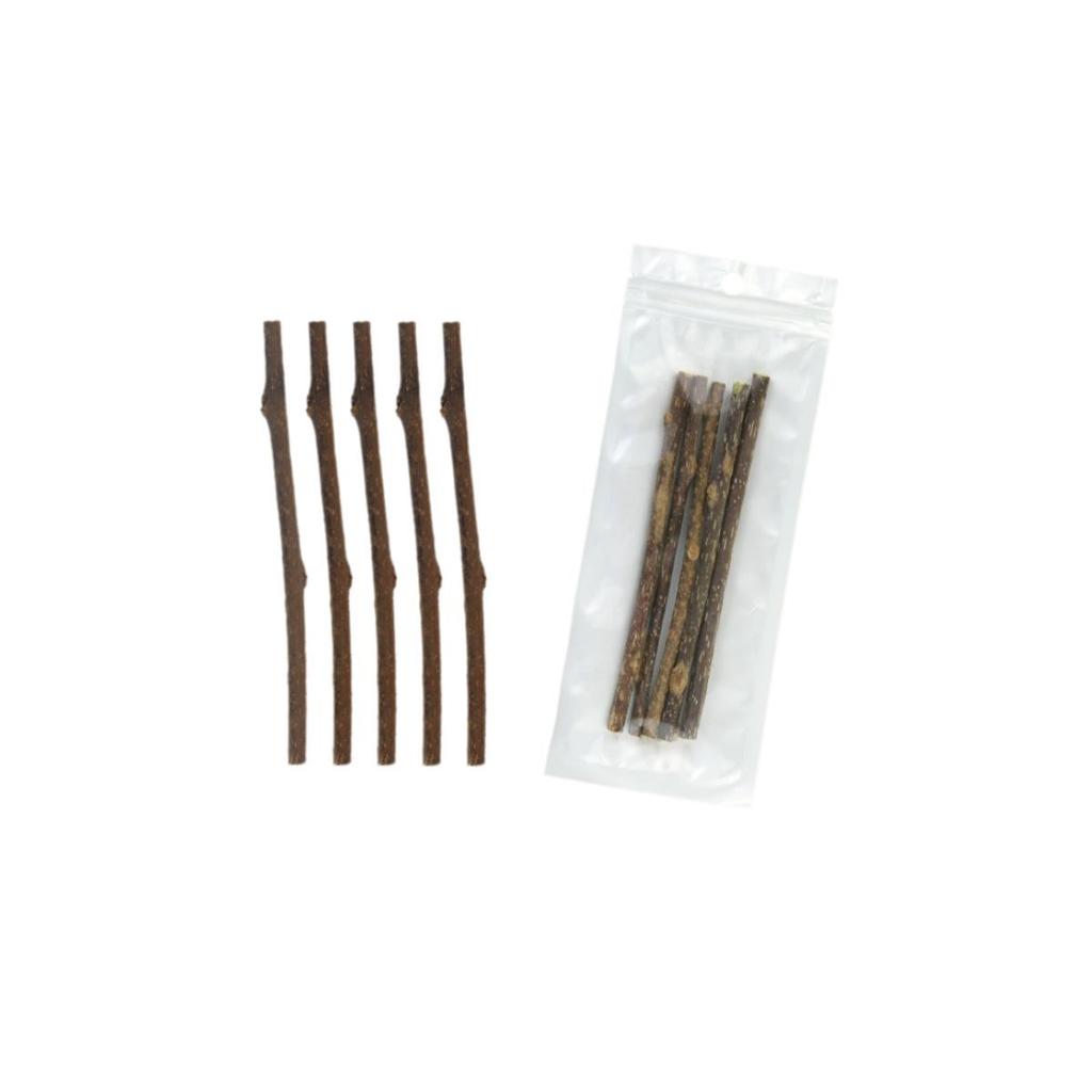Natural Wood Catnip Toy with Gall Nut and Raffia Sisal for Teeth Cleaning and Teasing