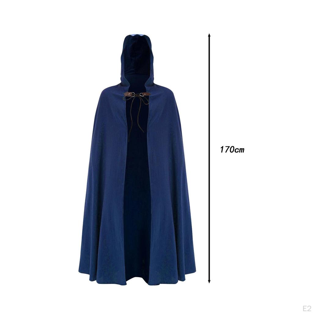 Cloak with Hood for Medieval Cosplay And Festivals Men Women