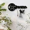 2Pcs Wall-Mounted Key Organizer Wooden Storage Rack Nordic Style Key Holder  Office
