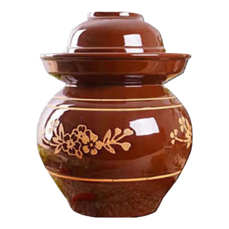 Traditional Sichuan Earthenware Pickle Jar with Lid