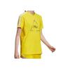 Adidas Originals Casual Comfortable Round Neck Short Sleeve T-Shirt Women Tops Yellow FR9075