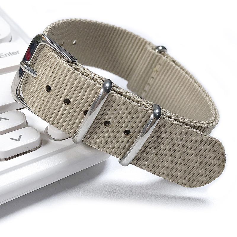 18MM 20MM 22MM Nylon Watch Band Sport Casual Straps Replacement With Stainless Steel Buckle For Men Women's Watch Accessories
