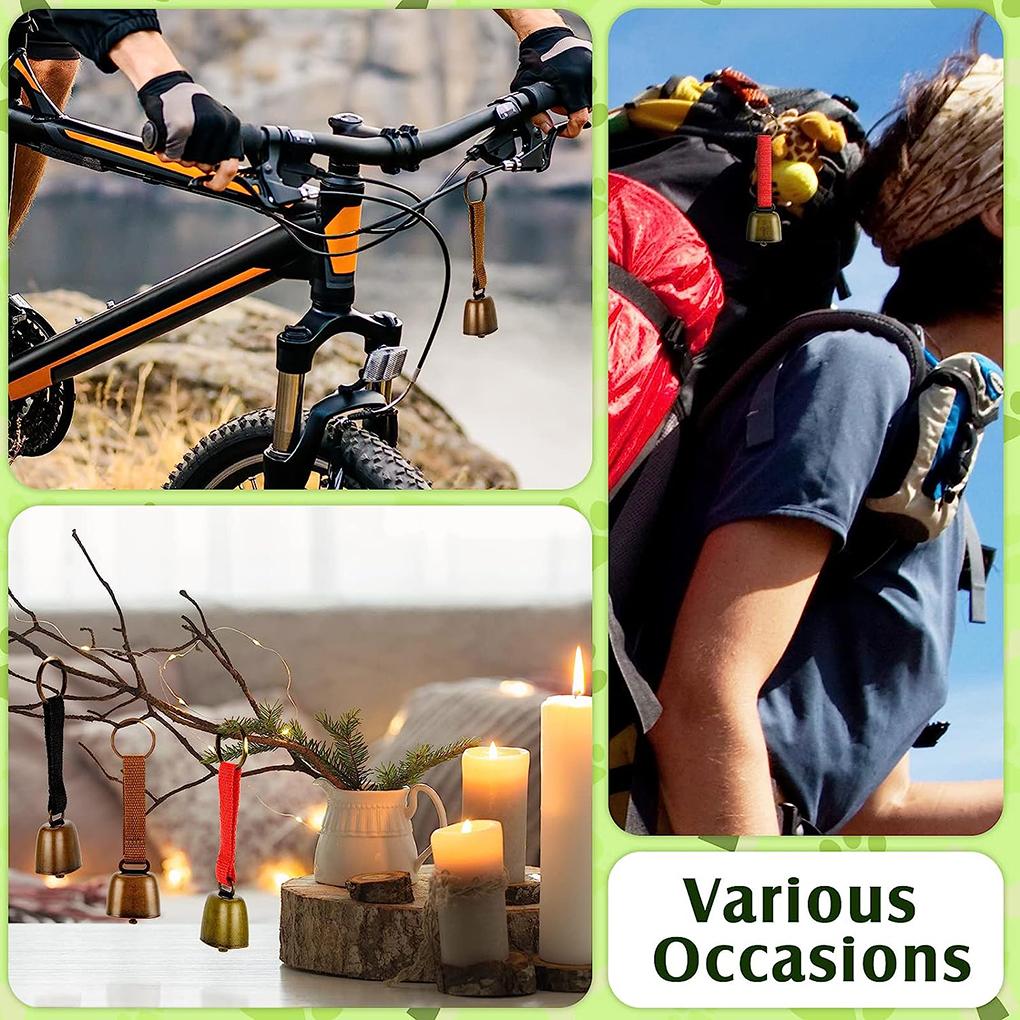 Cowbell Goat Bell med spårningsljud Country Cow Bell med nylonrem Pet Collar Supplies