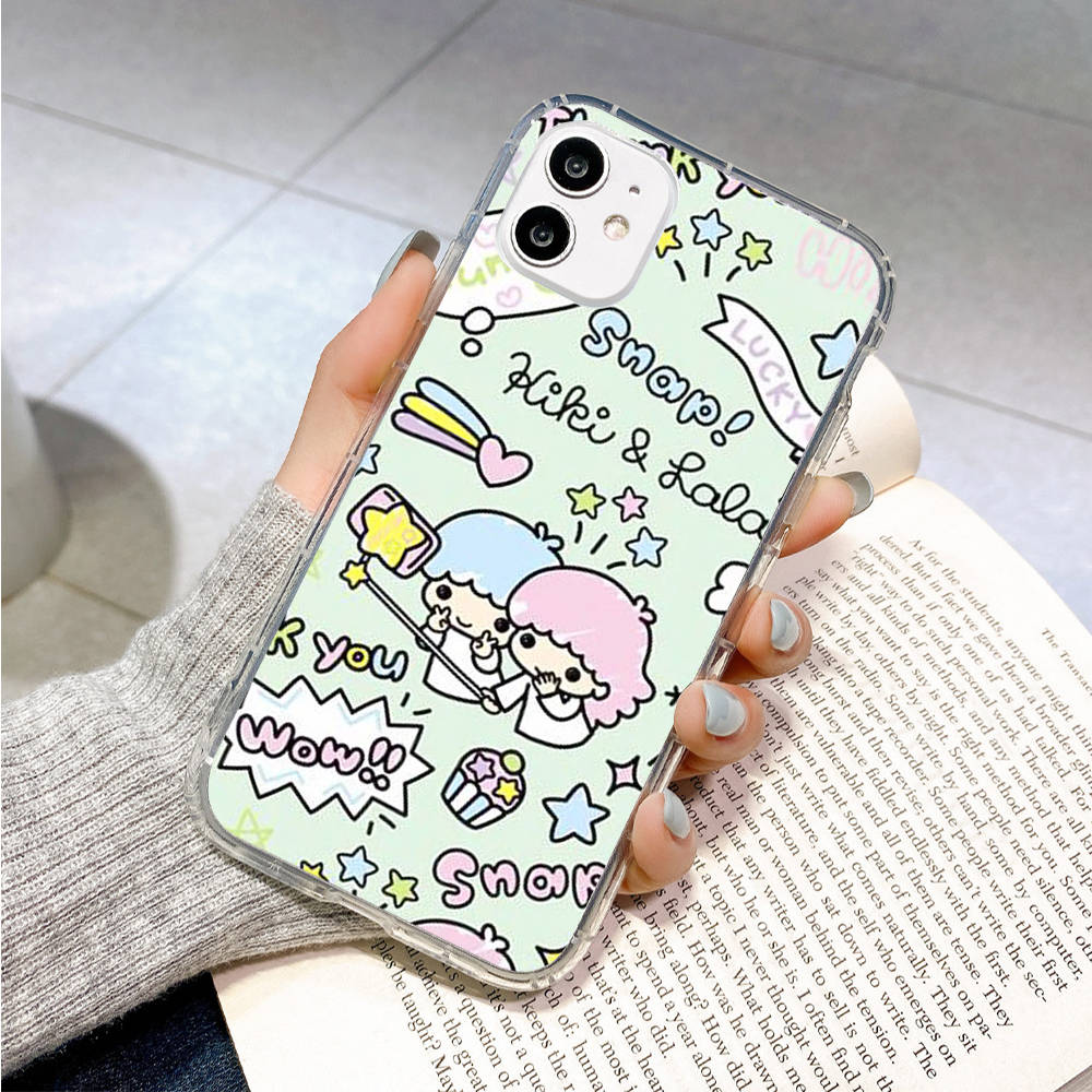 Case for Samsung A04 A14 A23 A34 A54 M23 M33 M52 M53 Realme 10 9 C30S C35 C55 VIVO Y02S Y21 Y51 X80 Pro Transparent Cover LI29 Little Twin Stars