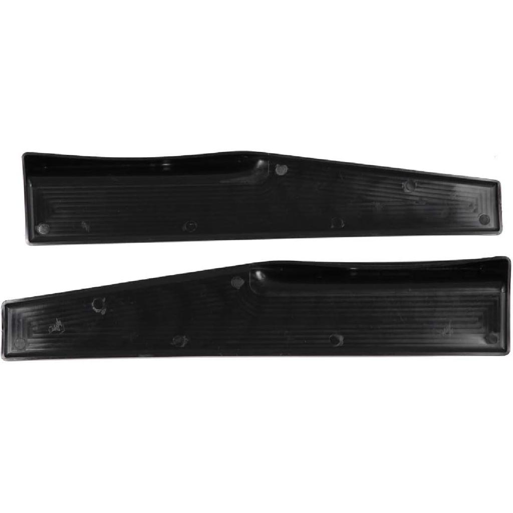 Acouto Universal Car Side Skirt Splitters, 2 pcs Car Universal Glossy Black Side Skirt Rocker Splitter Winglet Canard Diffuser, Decorative