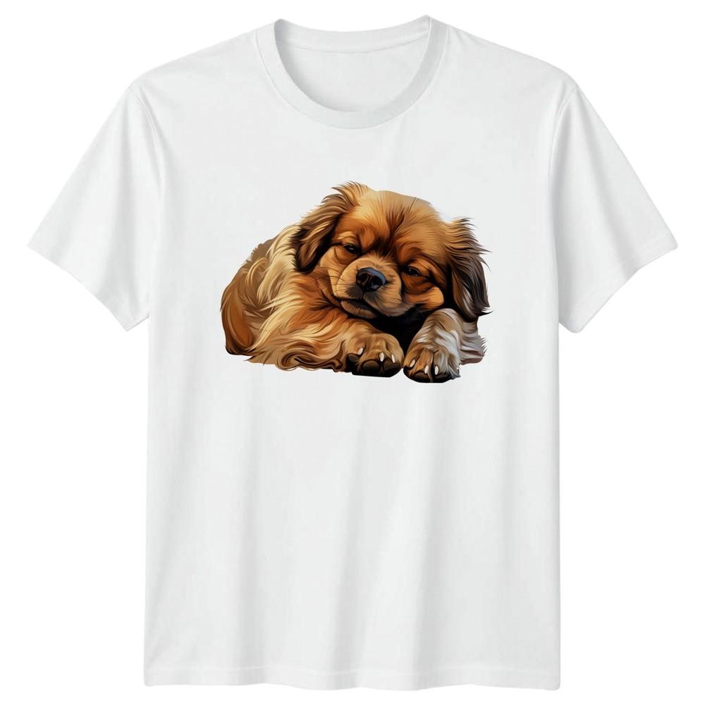 Fluffy Dog Puppy Dogs Animals Unisexs TShirt Unisexs Tee Graphic Unisex Top S