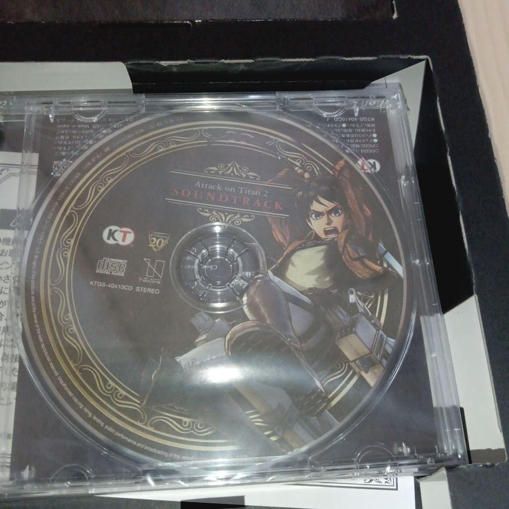 [USED] Attack On Titan Treasure Box, Character Pins, Poster, Soundtrack