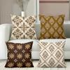 Decorative Throw Pillows With Floral And Damask Patterns Polyester Pillowcase, Sofa Decorative Cushion Cov Headboard Pillow