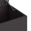 Outdoor Storage Box Black 100 X 50.5 X 50 Cm Steel