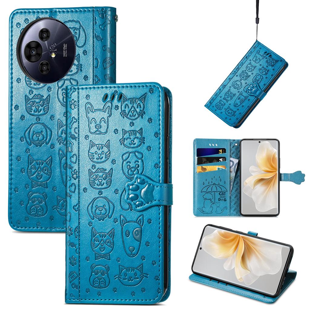 For TCL 50 Pro Nxtpaper 5G Case Leather Wallet Flip Phone Cover Cute Cat Dog Pattern