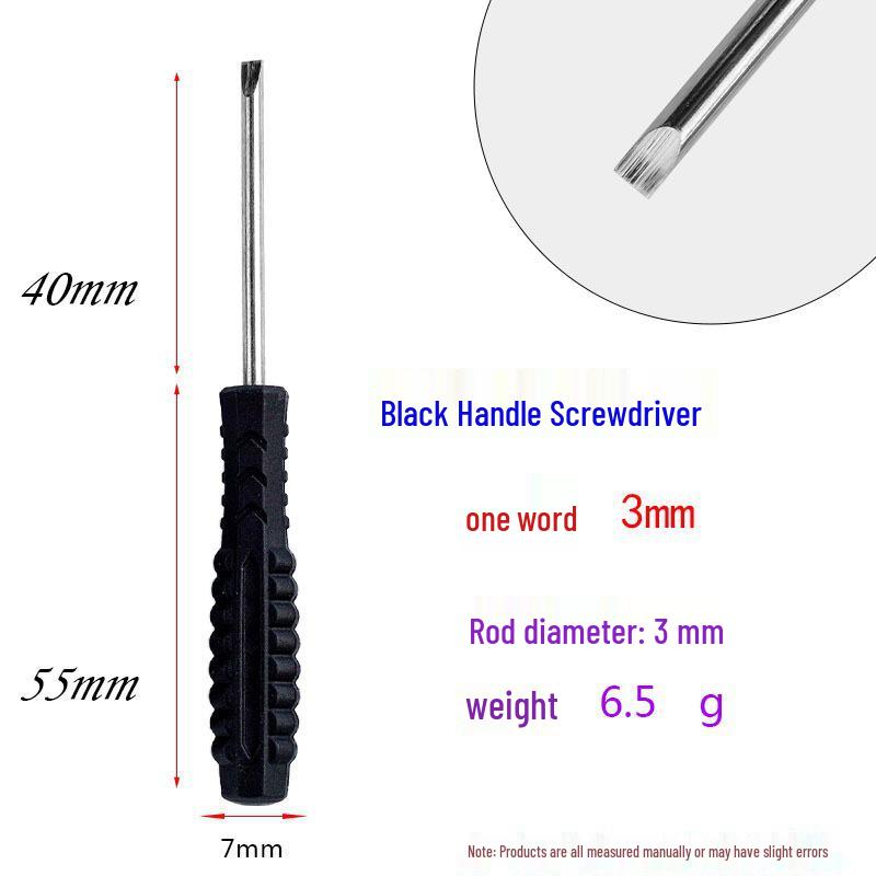 Complimentary 5mm Phillips/Slotted Screwdriver for Toy, Appliance, Furniture, and Car Use.
