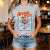 Aperol Spritz Orange Skies Graphic T Shirt Unisex Crew Neck Short Sleeve Cocktail Summer Casual Tops Cotton Harajuku Y2k Top