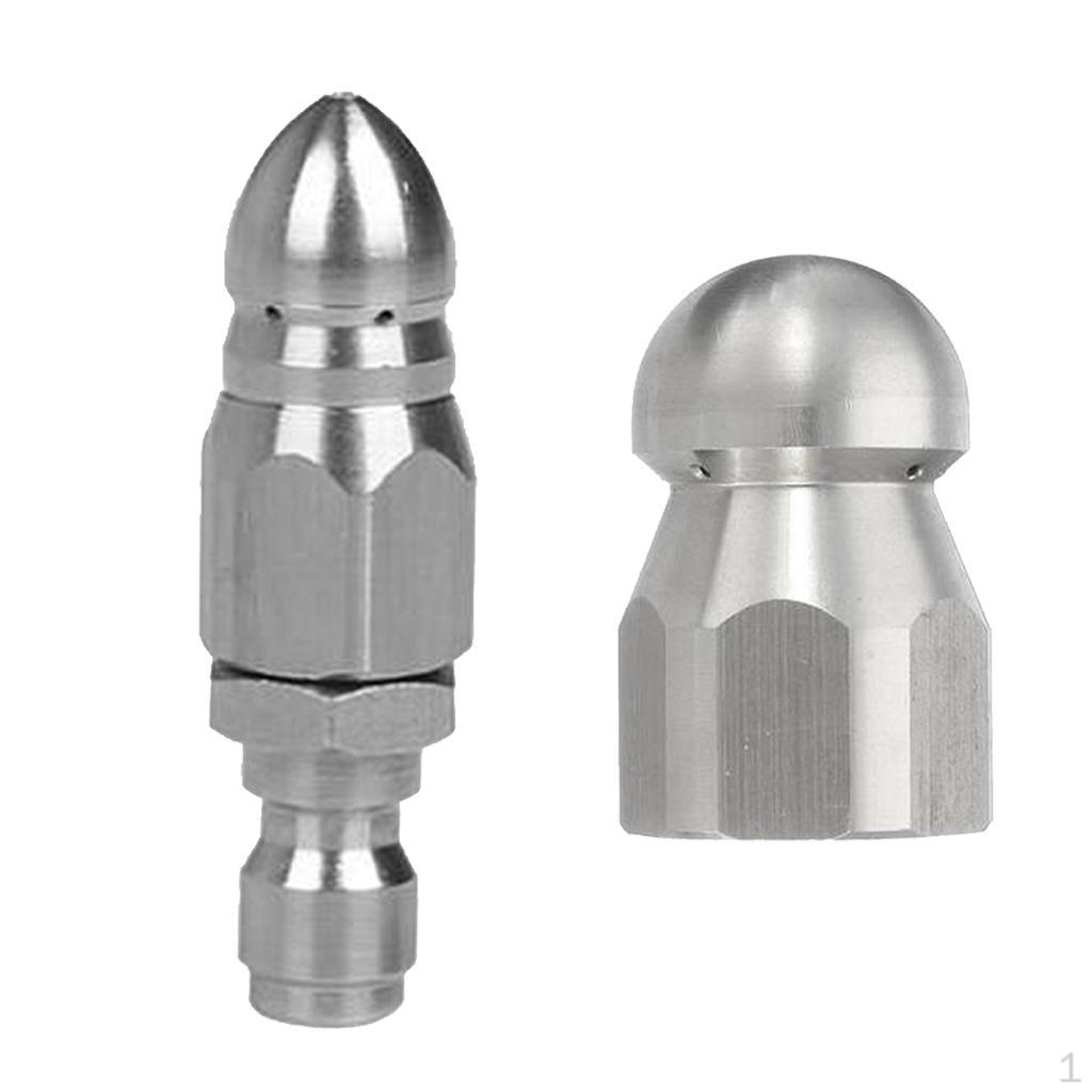 

2 шт. Ротационная насадка Мойка высокого давления Аксессуары для чистки стоков канализации Наружные