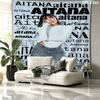 Aitana Name Wandteppich Ästhetischer Wandbehang Bedruckter Stoffdecke Dekorative Wandteppiche für Schlafzimmer Wohnzimmer Heimdekoration