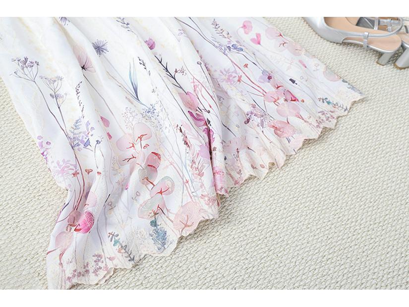 Fei Yuan Women's Ethnic Printed A-line Skirt - Autumn/Winter Artistic Fashion
