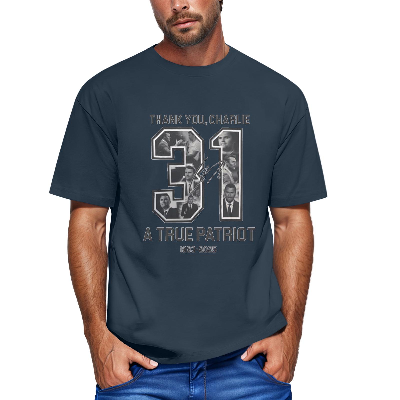 

Мужская модная футболка, уличная повседневная одежда с коротким рукавом L тёмно-синий