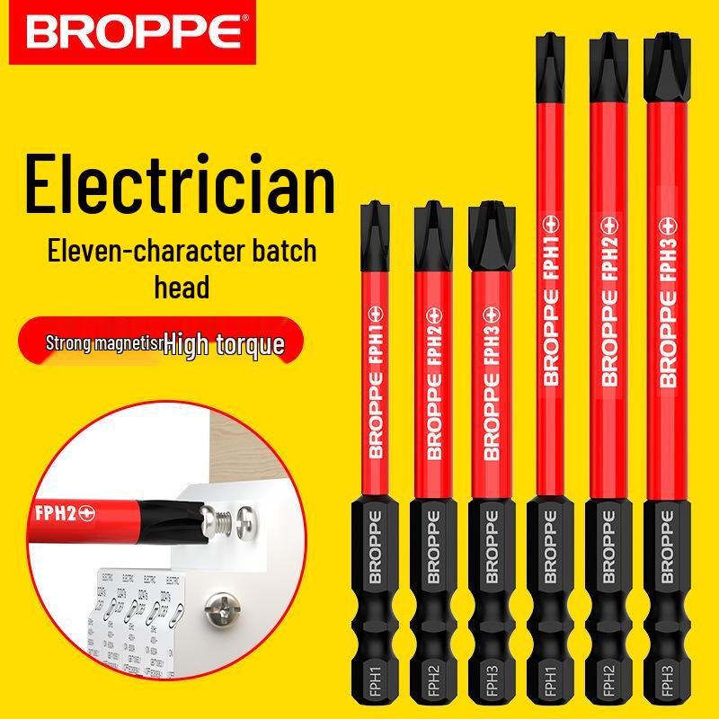 Verbesserter magnetischer, rutschfester Elektriker-Schraubendreherbit für Luft- und Schalttafelschalter