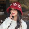 Japanese Versatile Rose Jacquard Knitted Wool Hat In Autumn and Winter Casual Windproof Warm Hat Showing Face Small Hat for Women